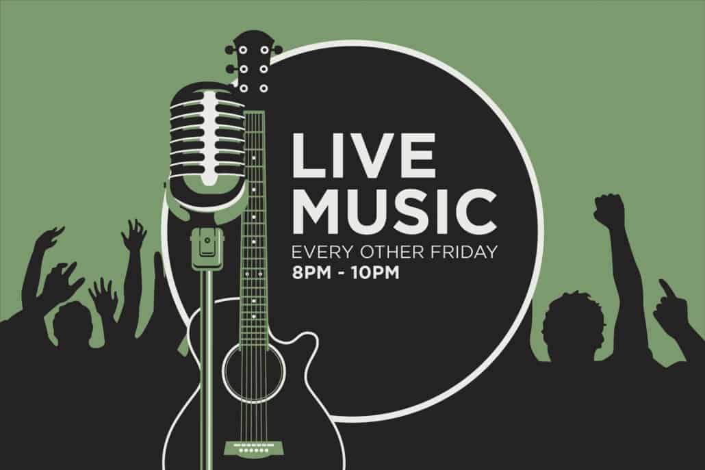 Live Music every other Friday from 8pm